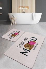 Mijölnir Weekend Mood Djt Juego de alfombras de baño Multicolor